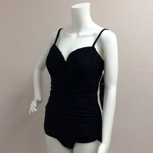 Miraclesuit Rialto Black Swimsuit - Picture 2 of 9